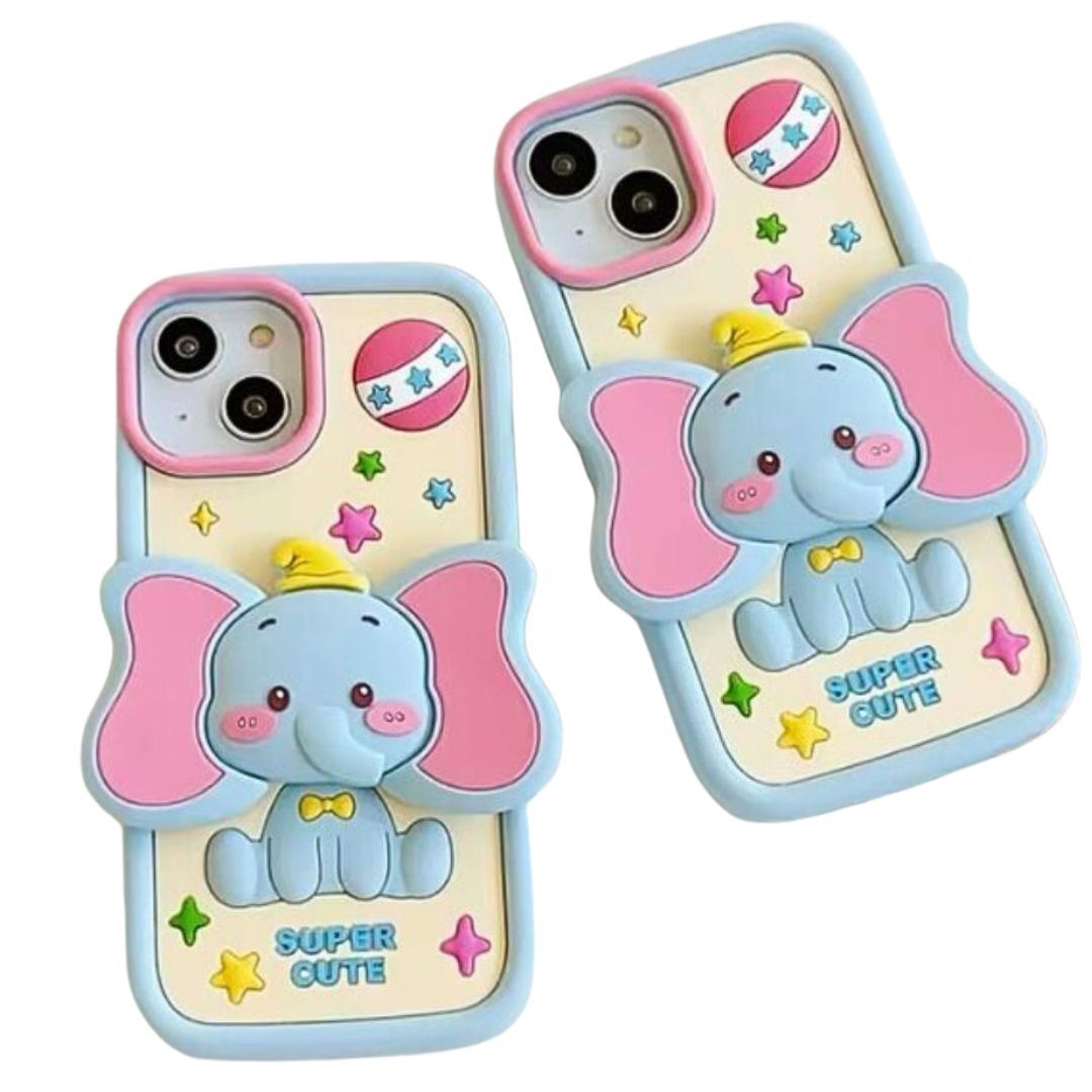 Carcasa 3D Dumbo para iPhone 14 Pro Max – Diseño Adorable y Protección Completa