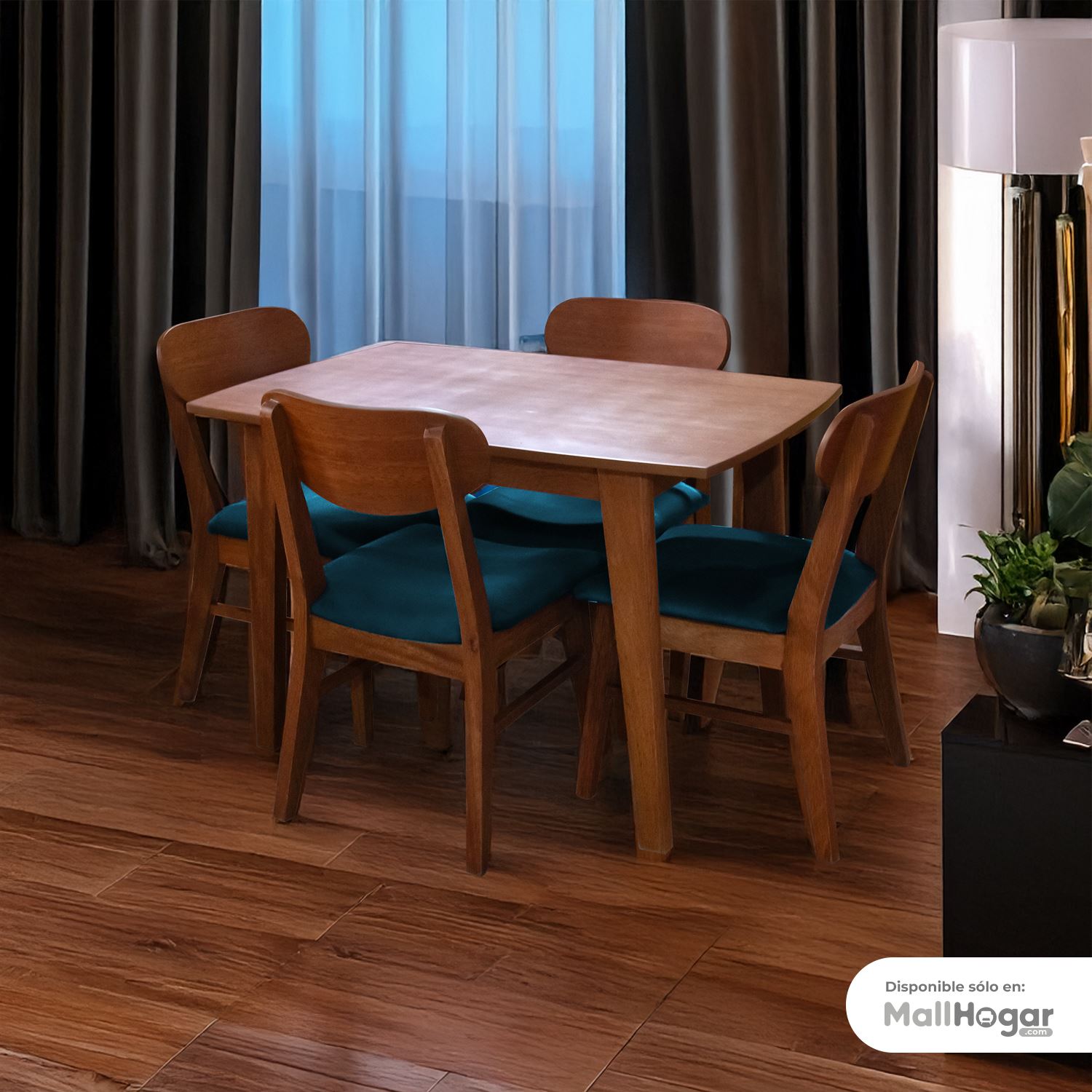 Juego de Comedor Olivia 4 sillas