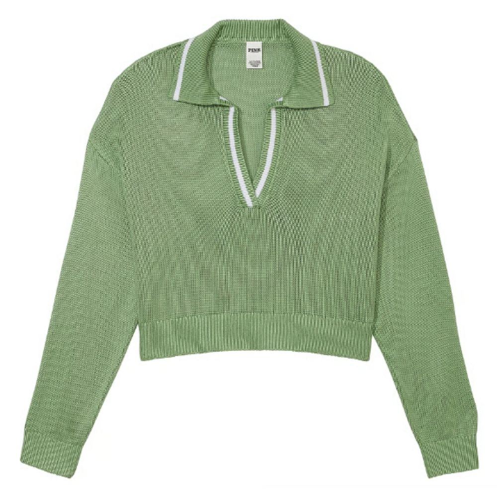SUETER PINK CAMBRIDGE CROP VERDE TALLA L