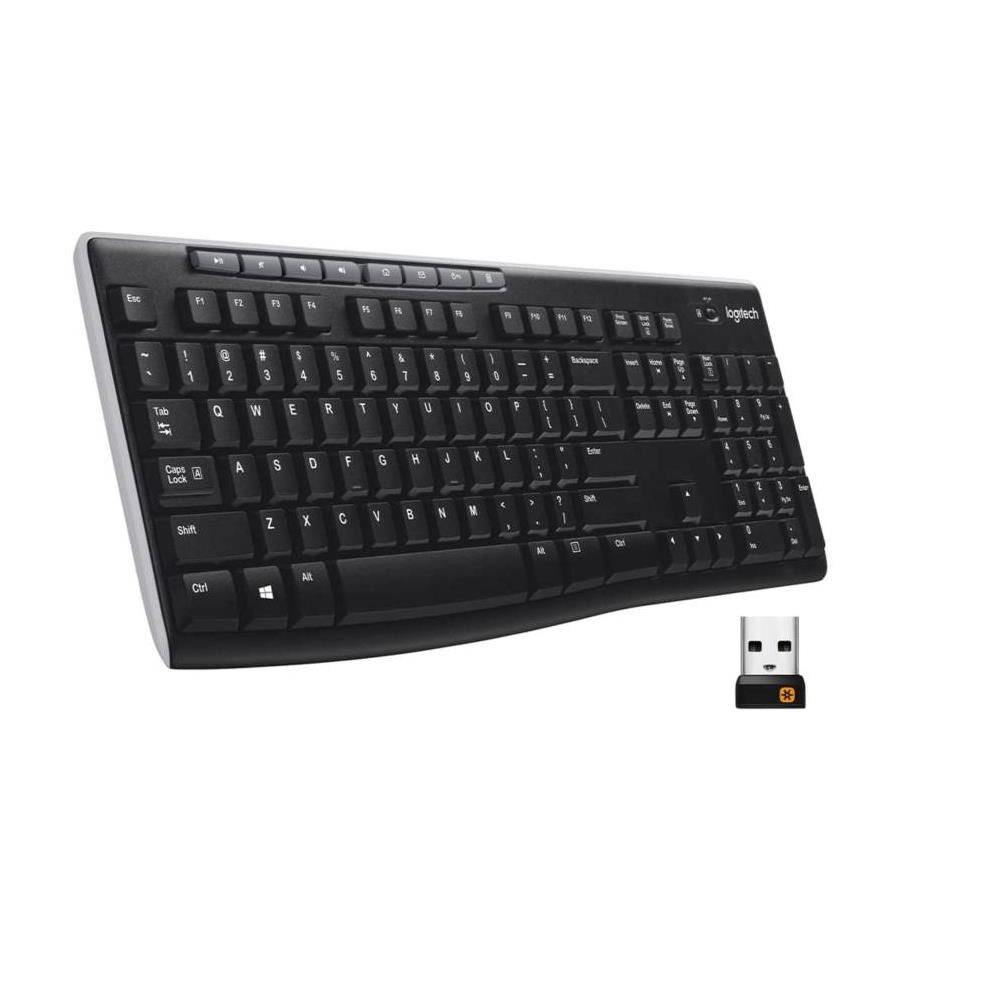 Teclado Multimedia Bluetooth Inalámbrico logitech K270 Negro