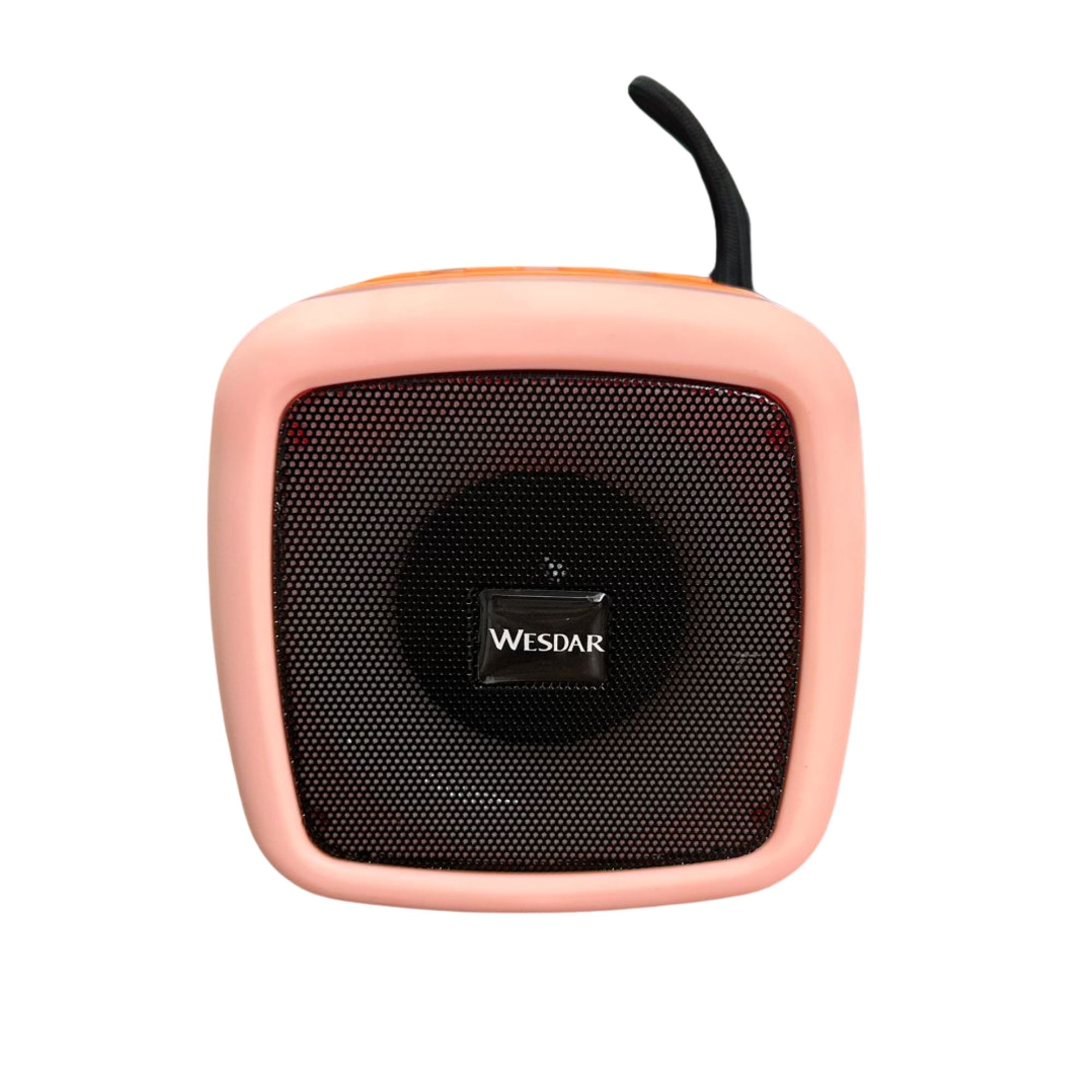 Wesdar - Parlante Bluetooth BT 5,1 5W 4hrs LED Colors - Rosa