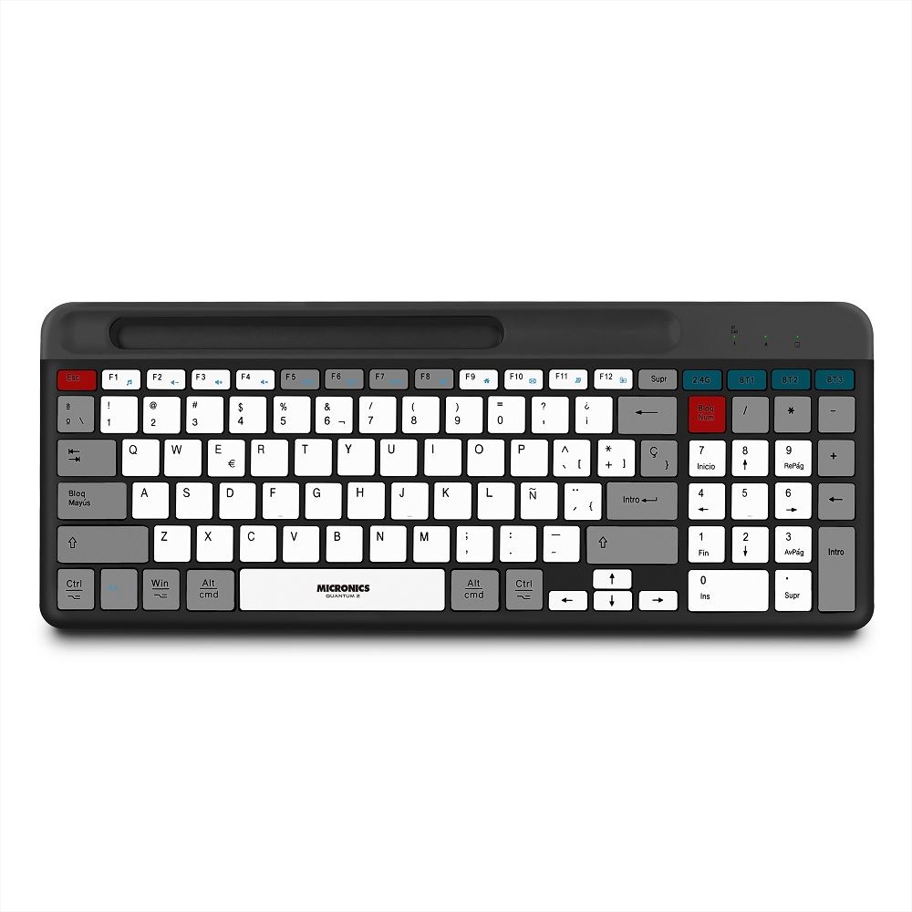 Teclado Bluetooth/Inalámbrico Micronics QUANTUM-MIC K600-3M Recargable