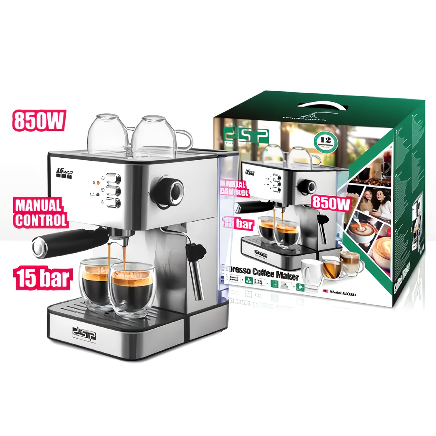 Cafetera Espresso 15 Bares DSP KA3091