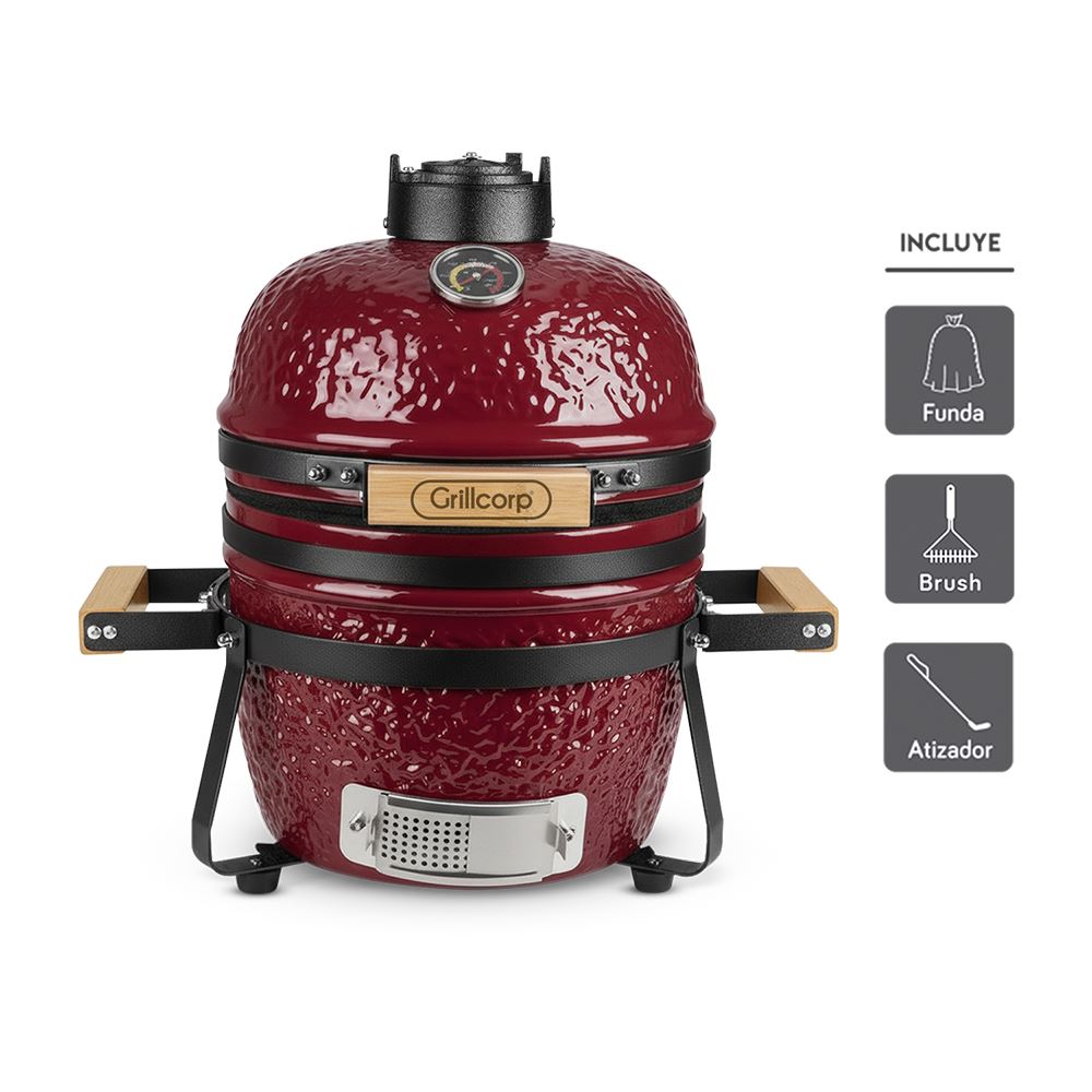 Kamado Clásico 13" Rojo | Grillcorp