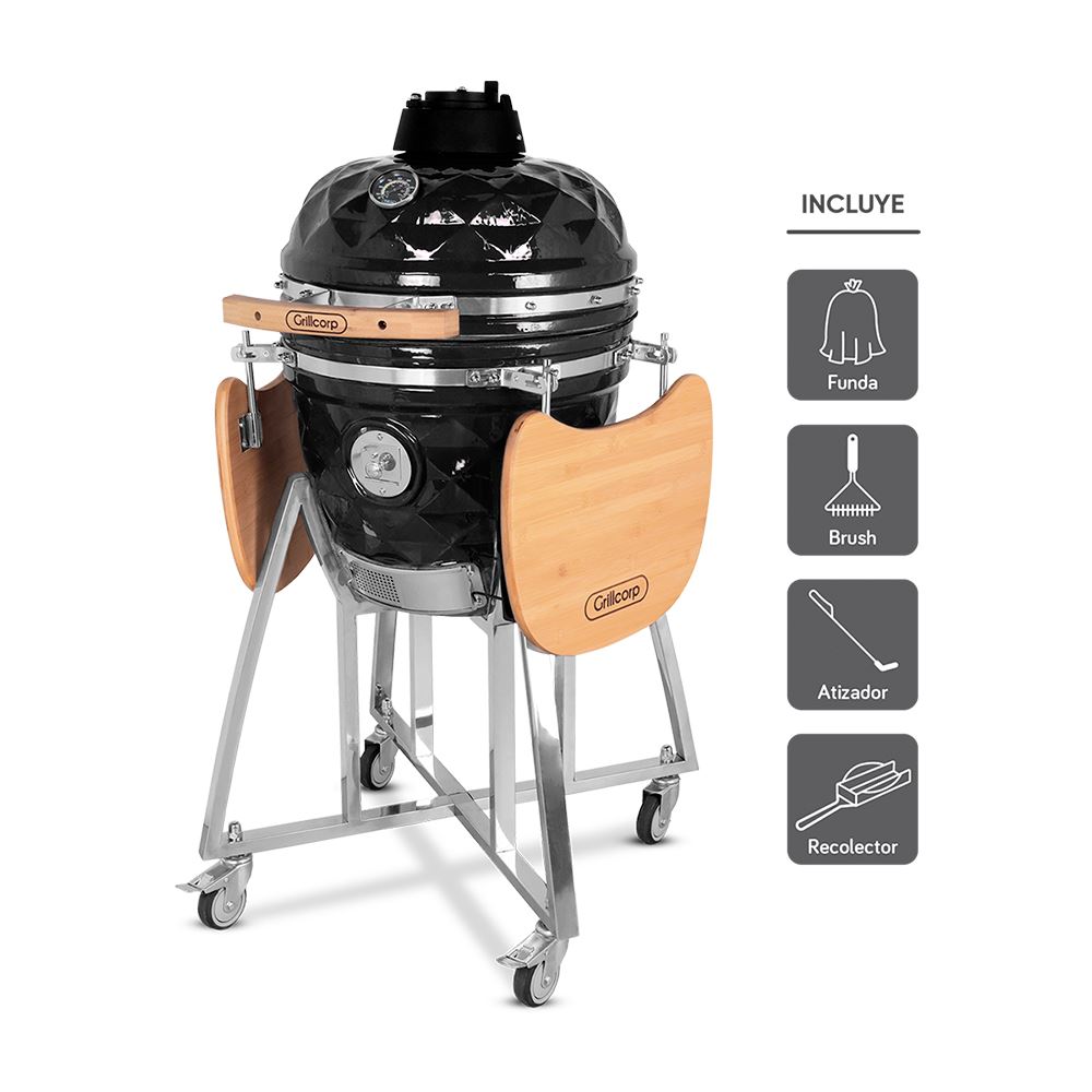 Kamado Diamante 18" Negro | Grillcorp