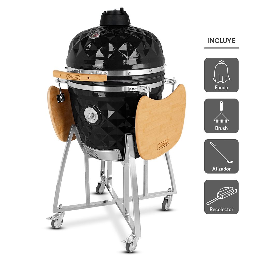 Kamado Diamante 21" Negro | Grillcorp