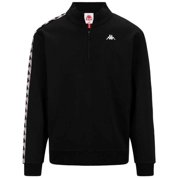 Casaca Kappa 222 Banda Pulliogt Black Hombre