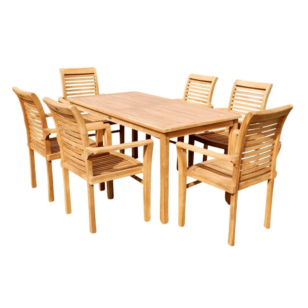 COMEDOR DE TERRAZA KENOBI 6 SILLAS - FALOTIH 3M - FLT3MTERRA026