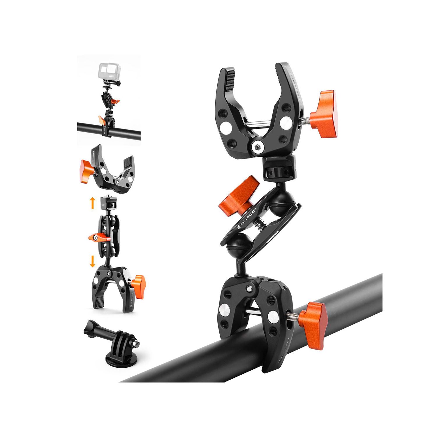 Super Clamp doble para cámaras K&F Concept KF31.096