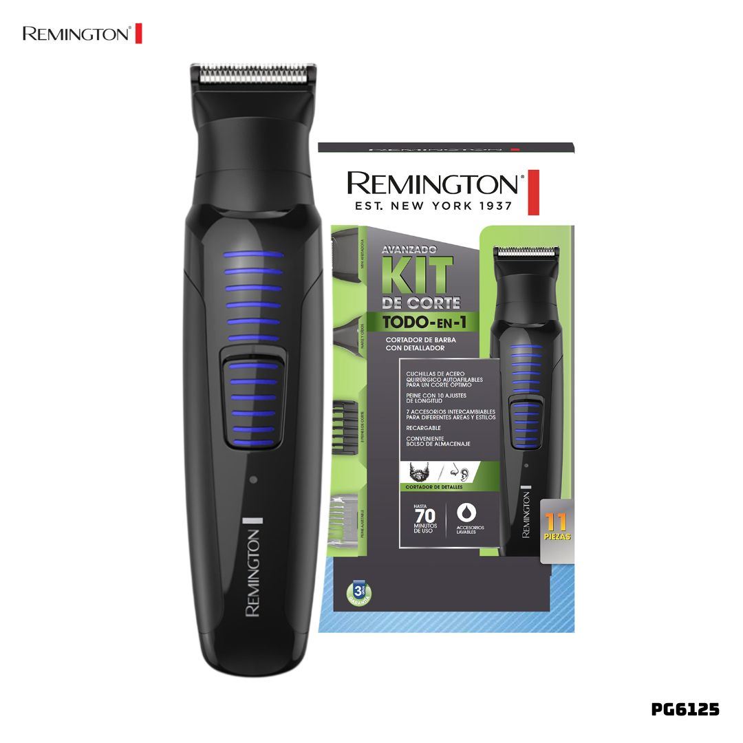 KIT DE CORTE REMINGTON AFEITADOR TODO EN 1 - PG6125
