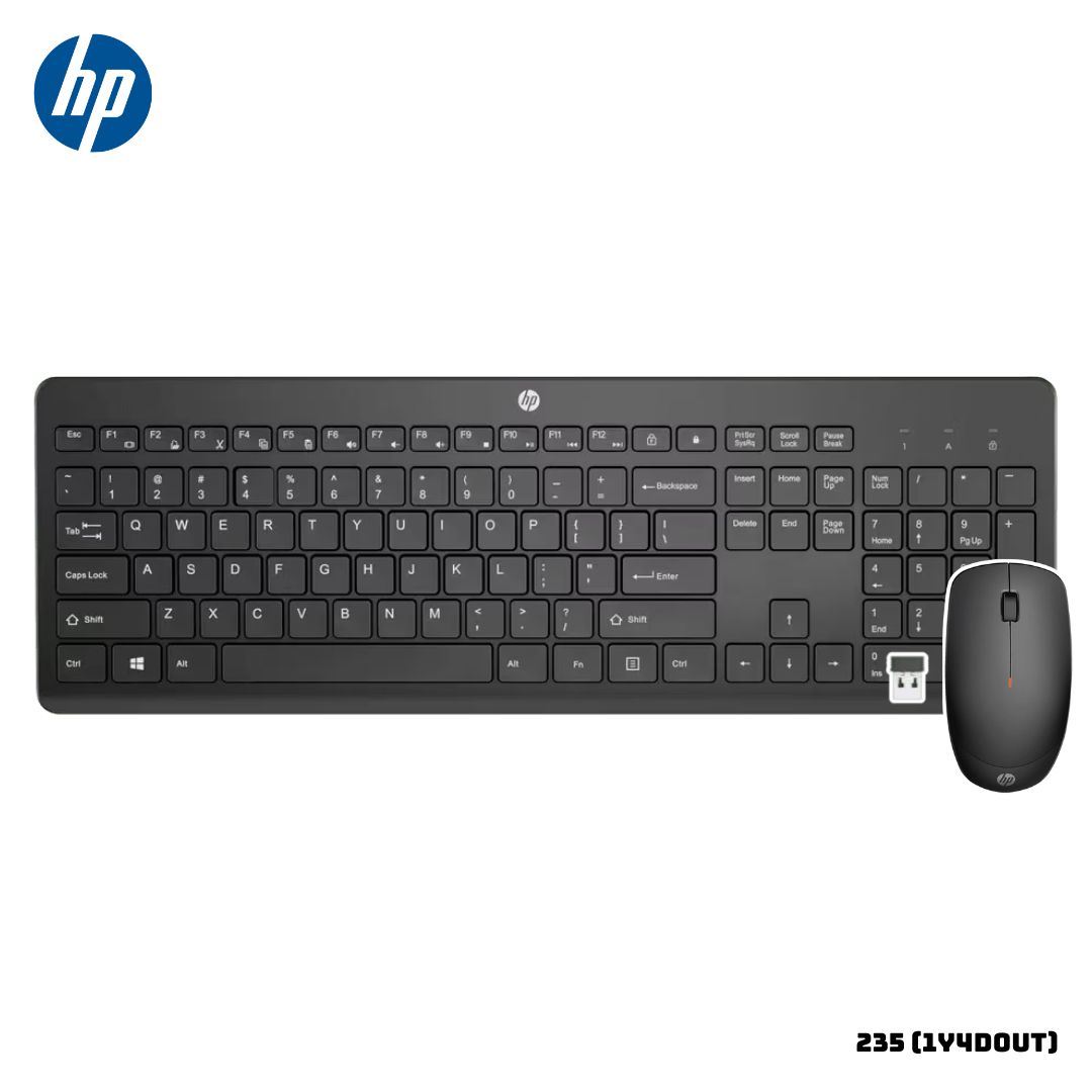 KIT HP TECLADO Y MOUSE INALAMBRICOS 235 NEGRO - 1Y4D0UT