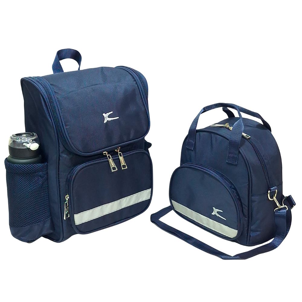 Kit Mochila Lonchera Larry Kids Kengar - Azul