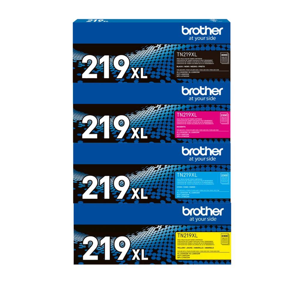 KIT TONER BROTHER TN-219XL PARA L3280 L3560 L3760