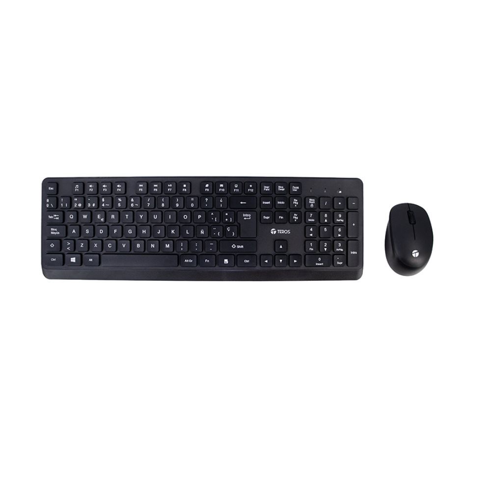 Kit Teclado y Mouse TEROS TE-5011CS TE5011CS Inalámbrico 24GHz 1000DPI Español