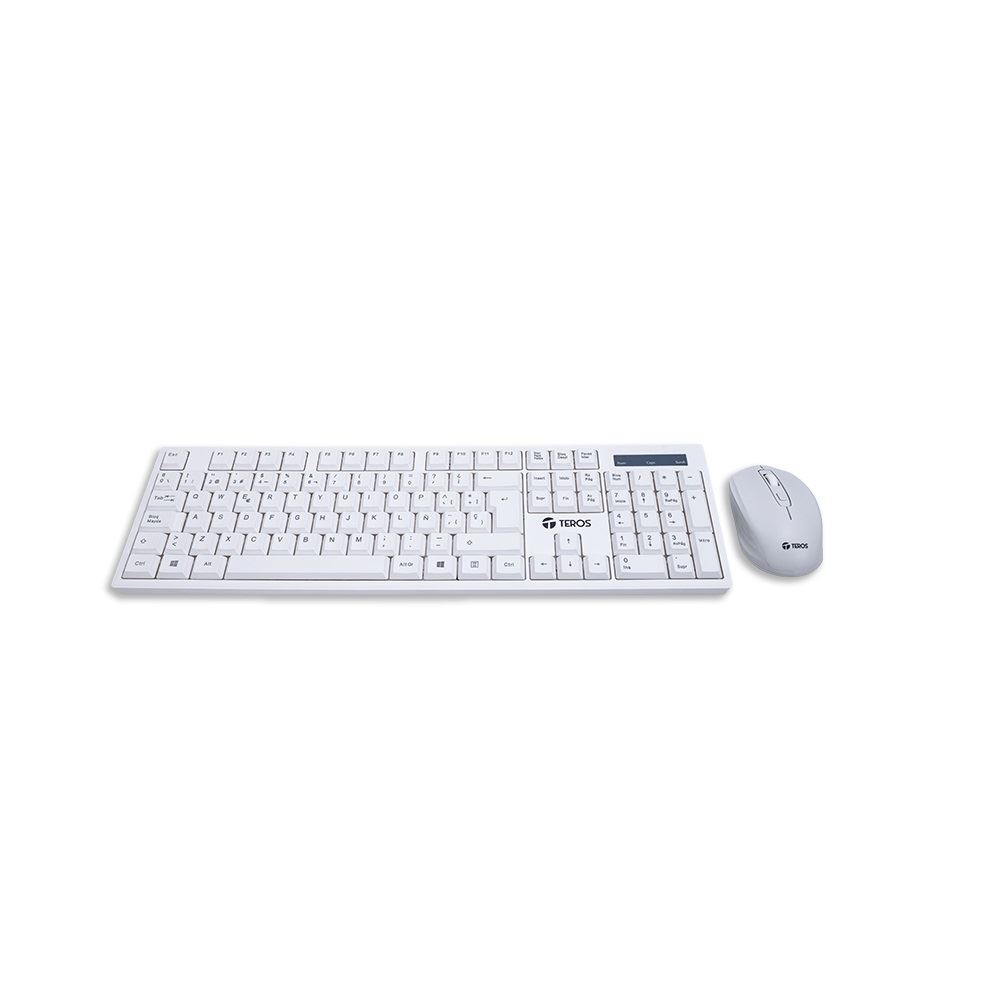 Kit Teclado y Mouse TEROS TE-5016S Inalambrico blanco