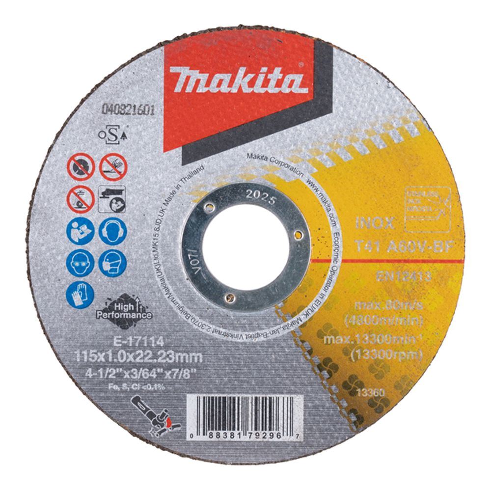 Disco Corte Metal/inox 4-1/2'' X 1mm Paquete X 10 Sata 55052