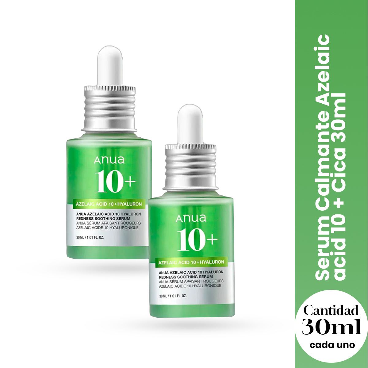 Serum Calmante Azelaic acid 10+ Cica 30ml - Anua 2 und