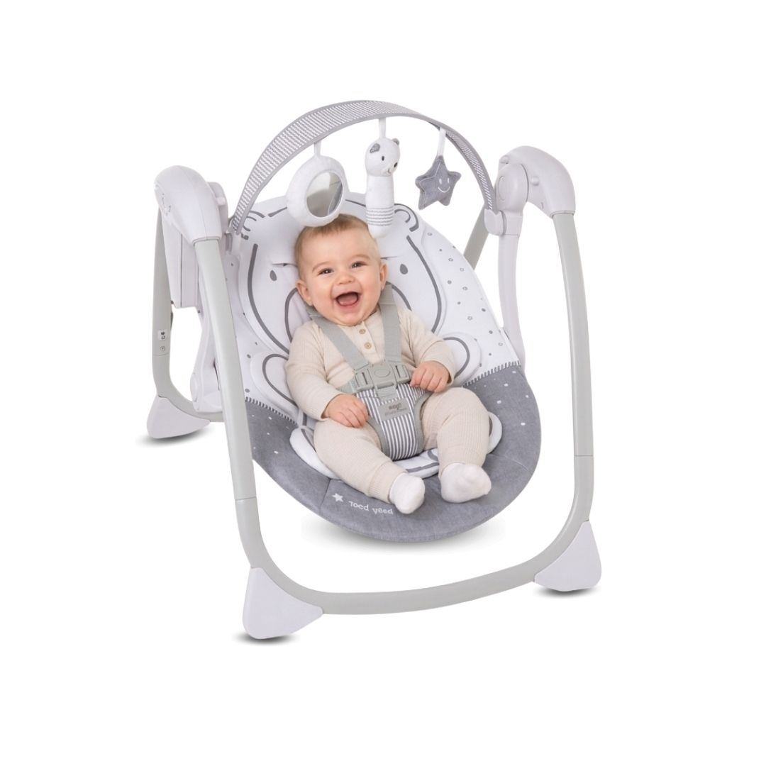 Mecedora Eléctrica para Bebés «KRIS-IS» Colección Limitada Gray