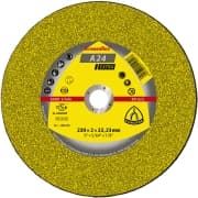 Disco De Desbaste Klingspor 4.1/2" X 7/8" X 1/4" A24 Extra - Negro