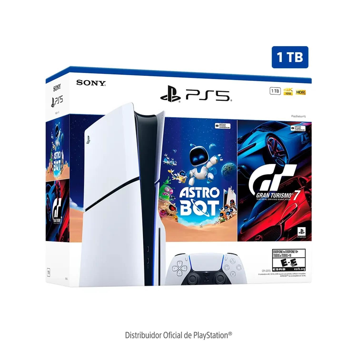 Consola PlayStation 5 Slim Estándar Bundle Astro Bot + Gran Turismo 7