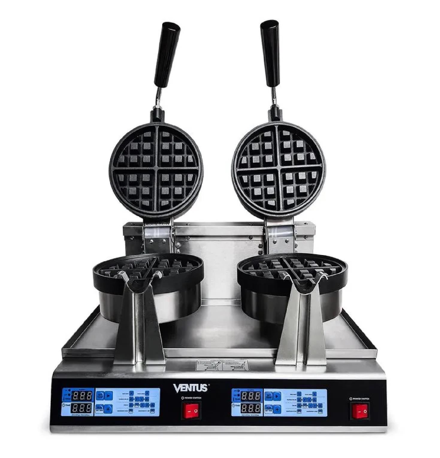 Waflera Eléctrica Ventus VWE-2 Semi Industrial Acero Inoxidable