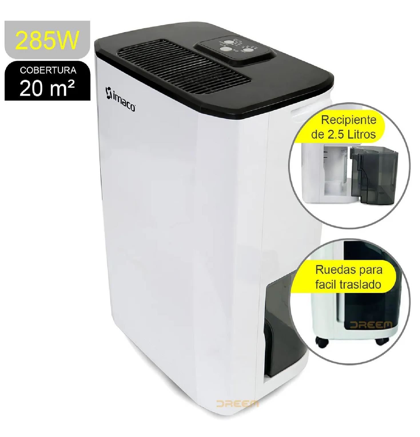 DESHUMIDECEDOR PANEL DIGITAL IMACO DHE1002 – BLANCO