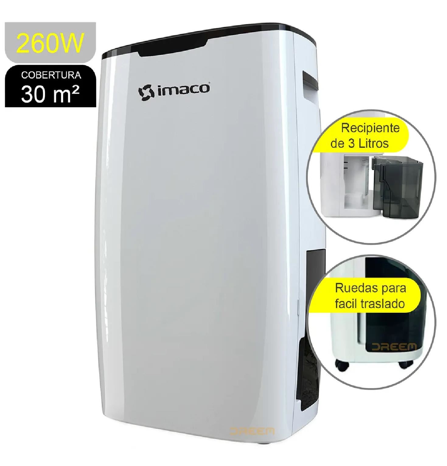 DESHUMIDECEDOR DIGITAL IMACO DHE15 3L – BLANCO