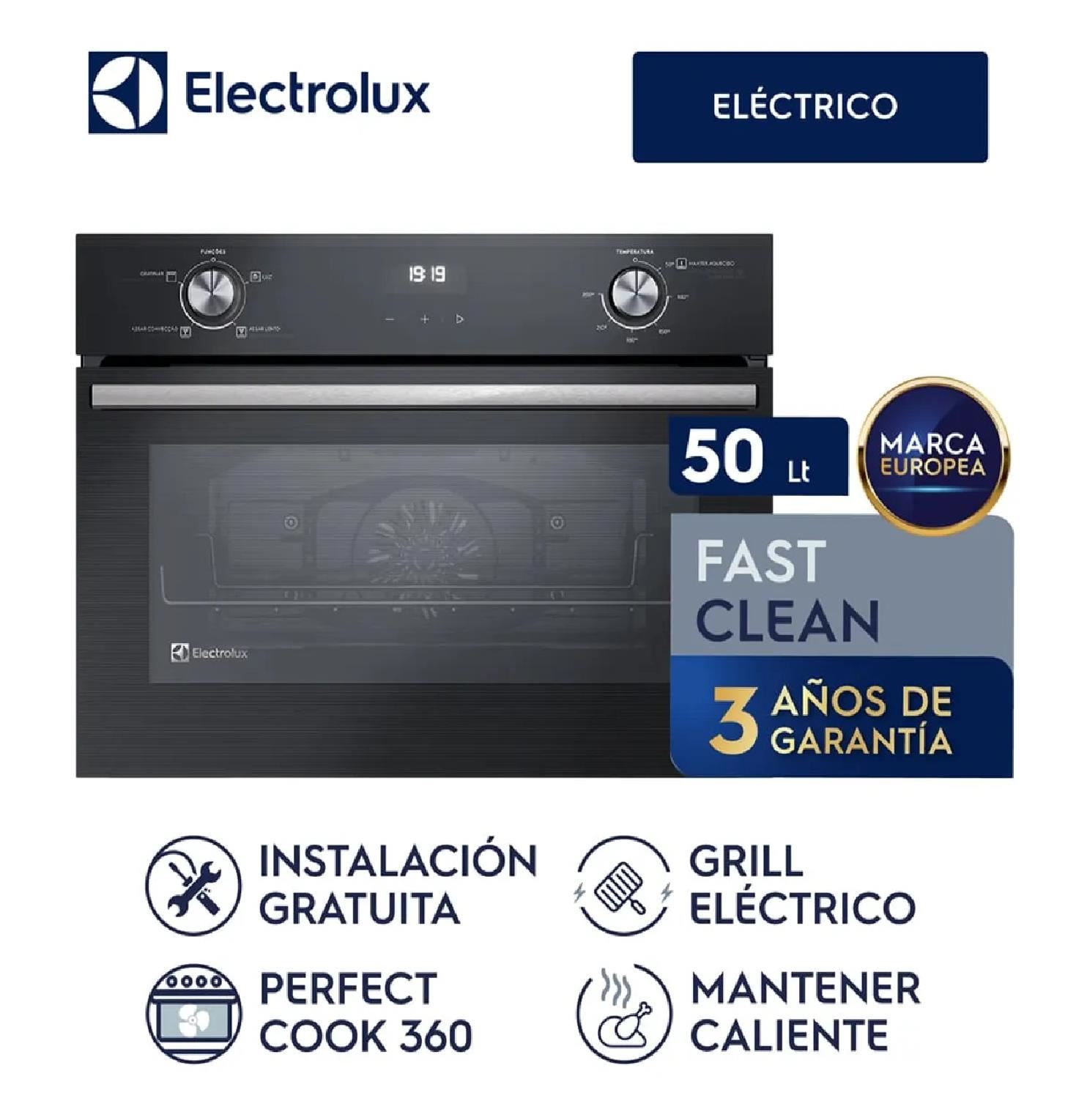 Horno Empotrable Eléctrico Electrolux OE4EH 50L - Negro