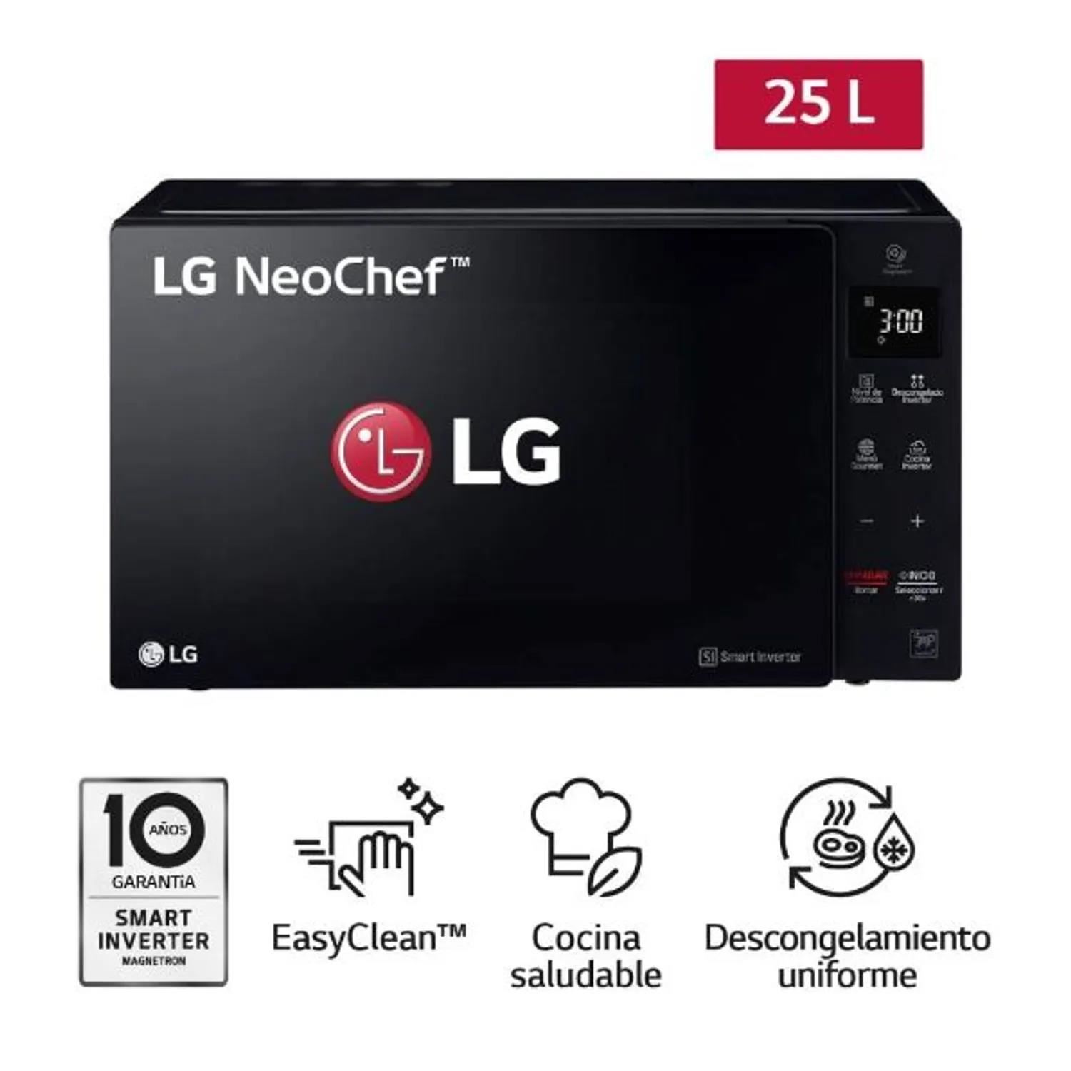 Horno Microondas LG MS2536GIS 25L – Negro