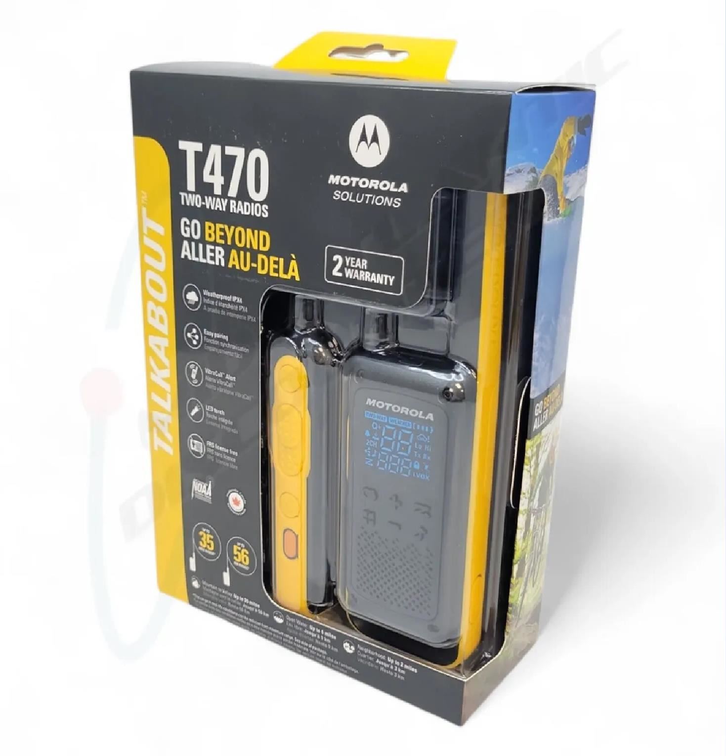 RADIO WALKIE-TALKIES MOTOROLA TALKABOUT T470 - NEGRO