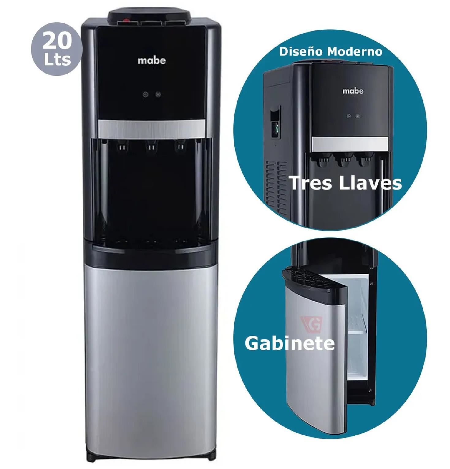 Dispensador de Agua Mabe MXCF05PFS 20 Litros - Negro