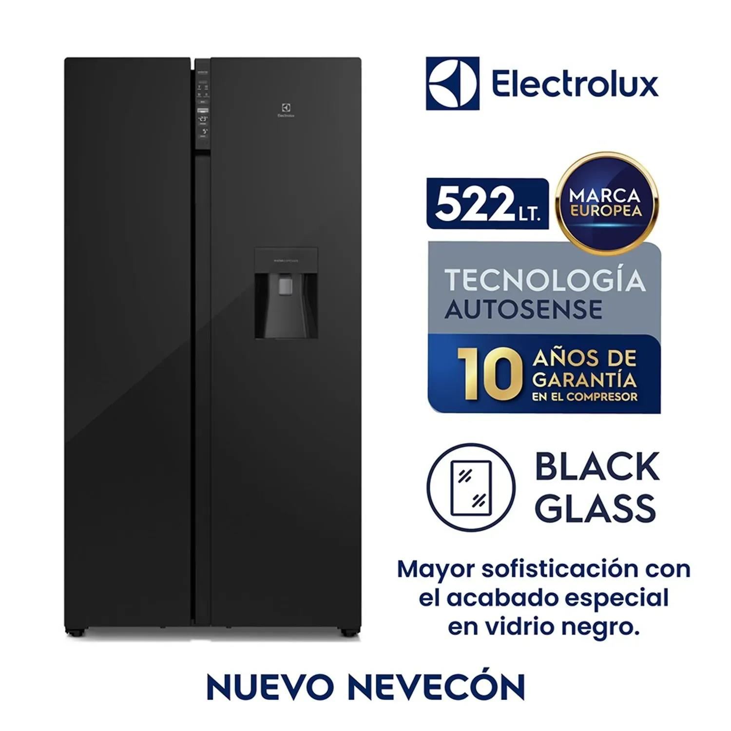 Refrigerador Electrolux ERSB54N2WXB 522L No Frost Side By Side Inverter Black