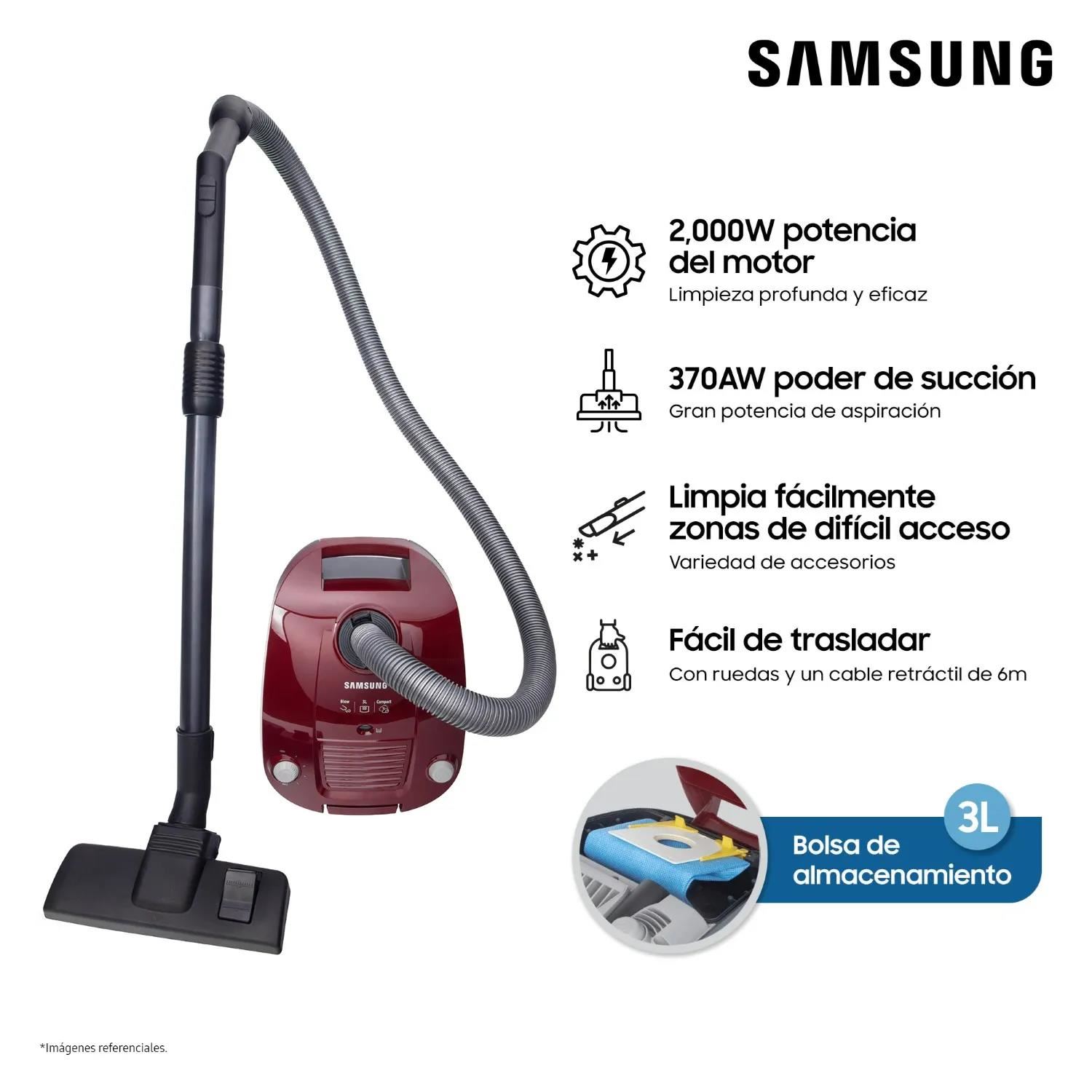 Aspiradora Samsung VCC4190V3E/XZS 370W de Potencia 2000W