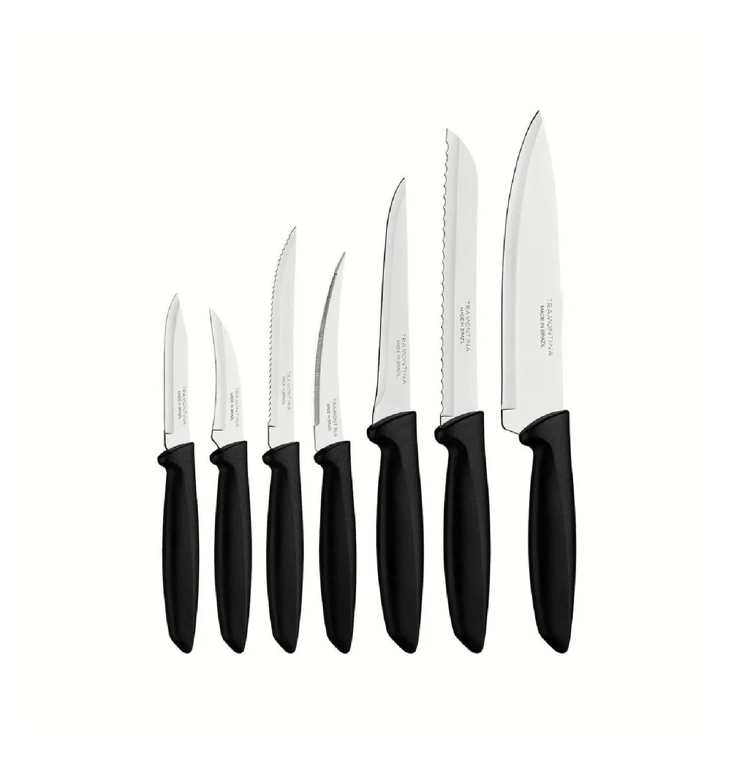 Set de Cuchillos Tramontina Plenus x 7 Piezas Acero Inoxidable