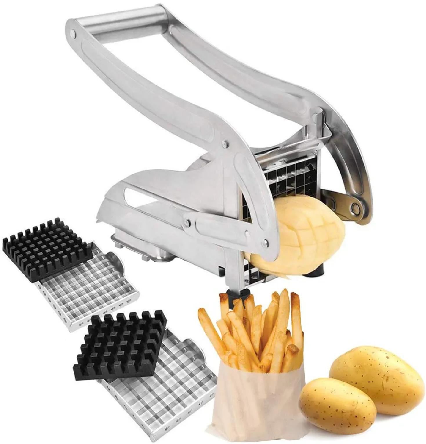 Cortador de Papas Fritas Profesional 2 Tamaños Acero Inoxidable