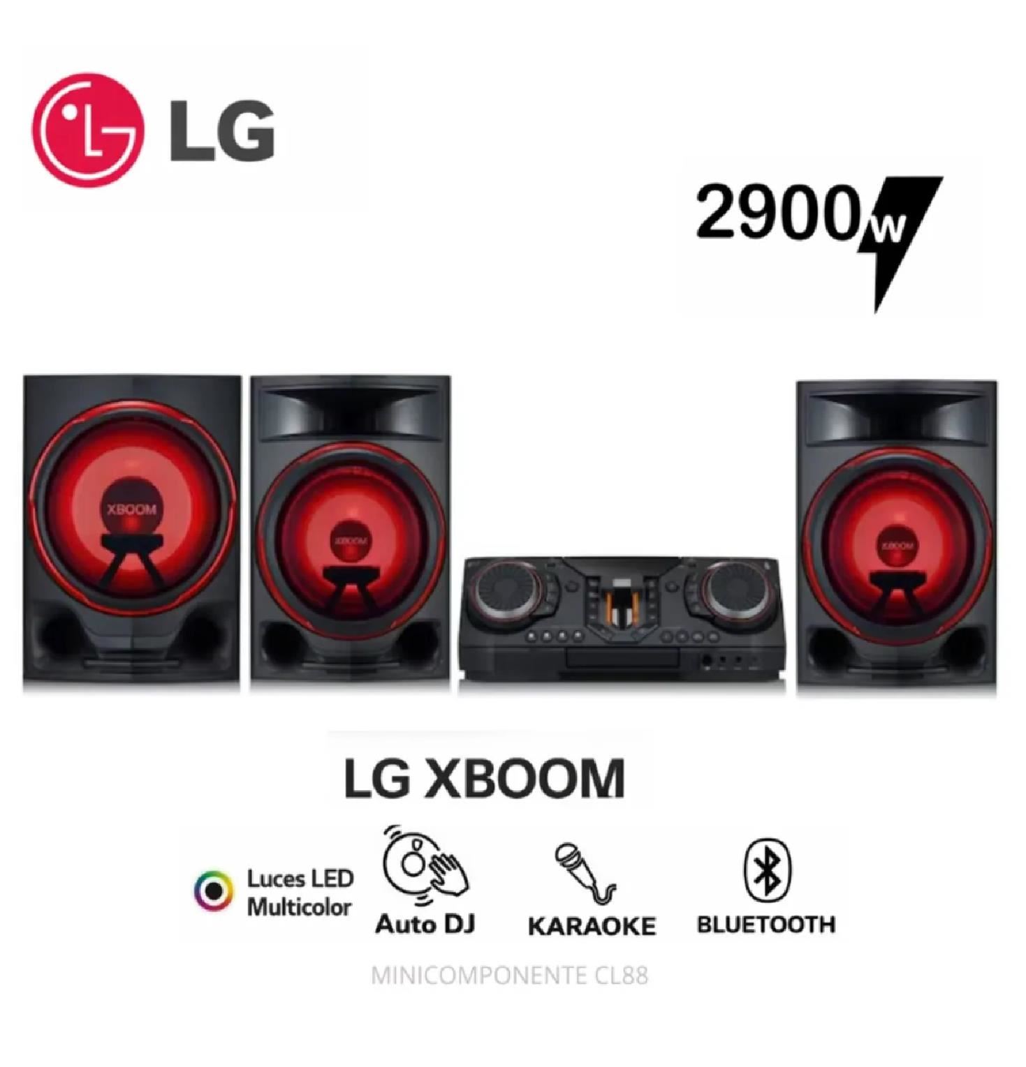 Minicomponente LG XBOOM CL88 2900W Bluetooth Karaoke Party Link