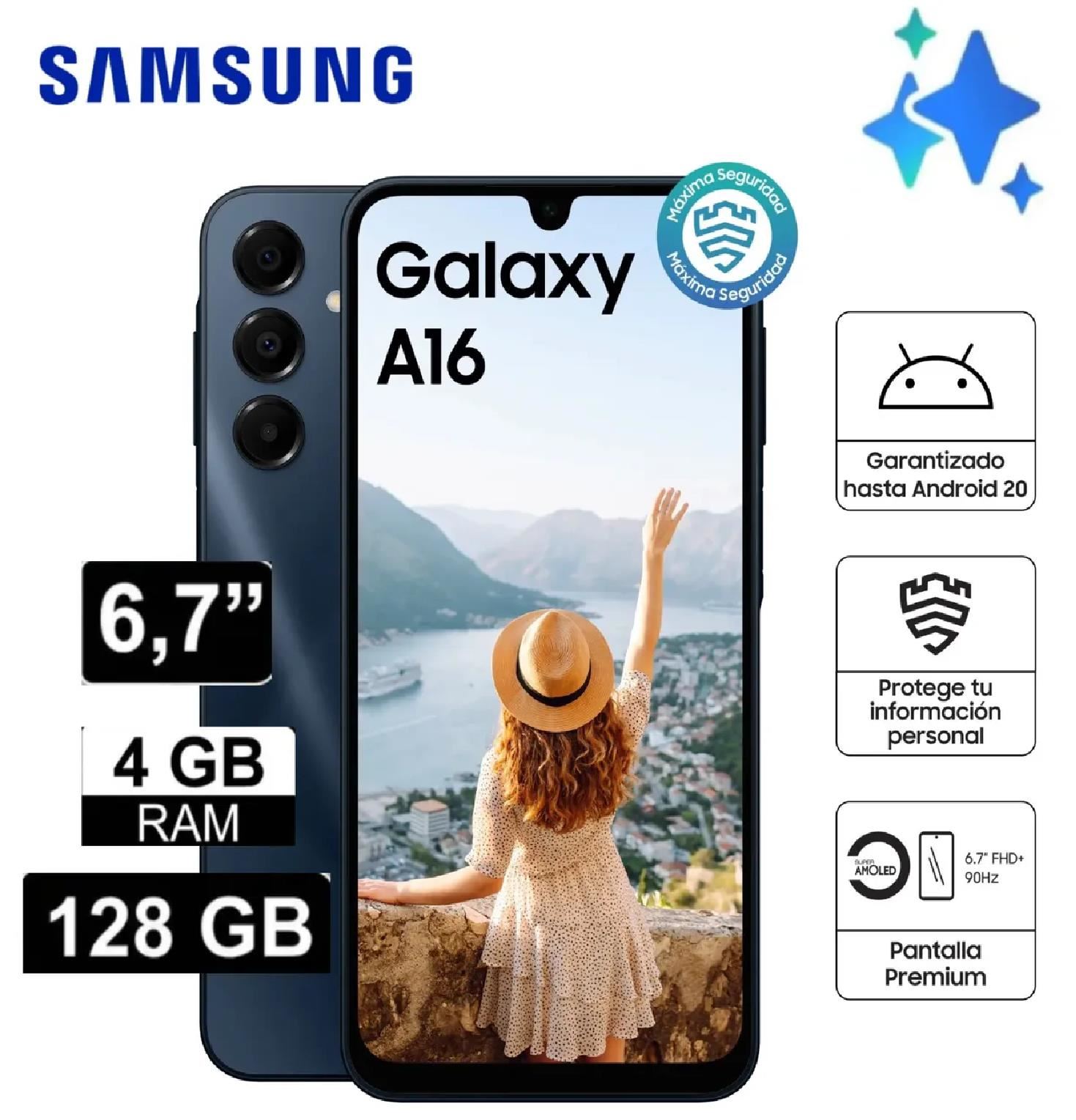 Celular Samsung Galaxy A16 4GB 128GB 6.7" Negro