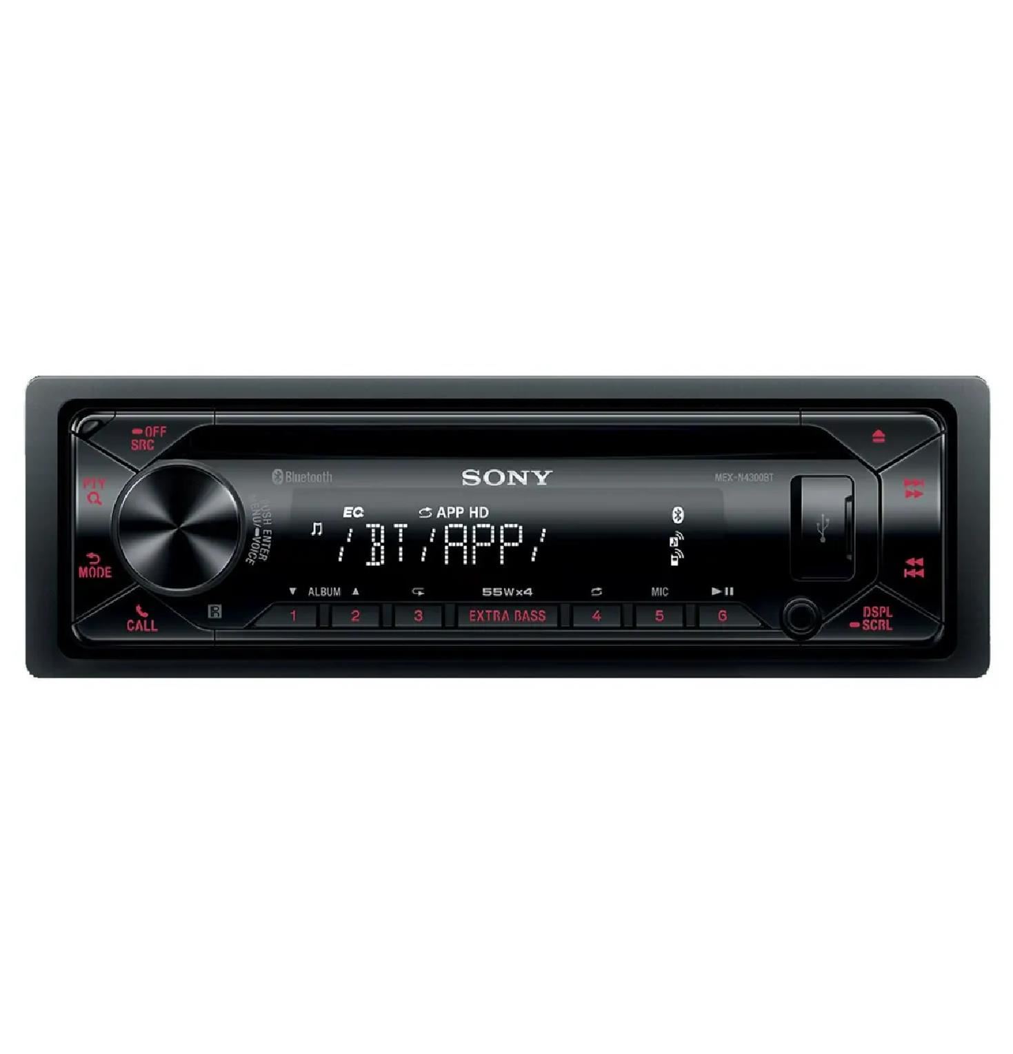 AUTORADIO EXTRA BASS 55 W SONY MEX-N4300BT/Q1E - Negro