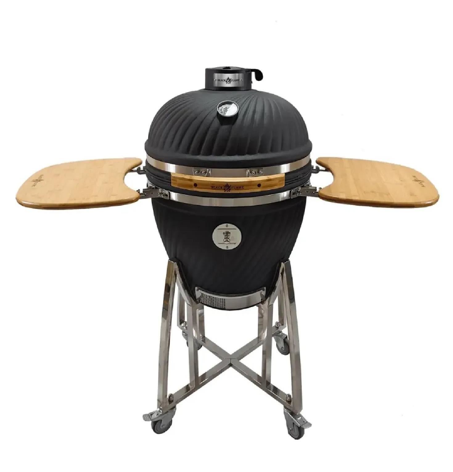 Parrilla Kamado BLACK FLAME 22" KS-22-SP-B – Negro