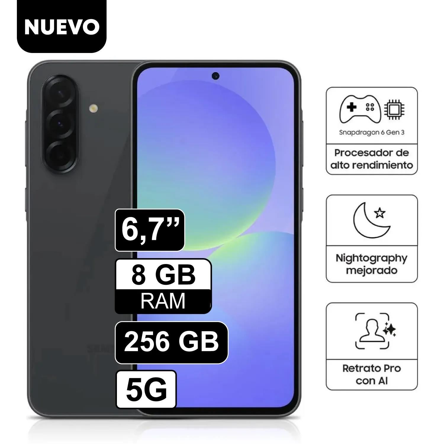 Celular Samsung Galaxy A26 5G 6.7" 256GB + 8GB RAM – Negro