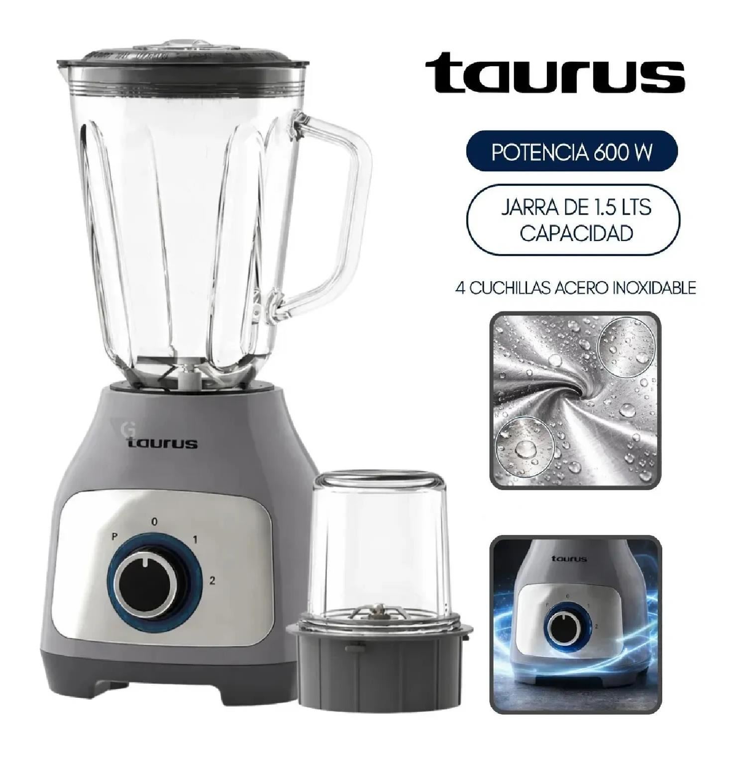 Licuadora Taurus Silver Premium 600W 1.5L – Gris