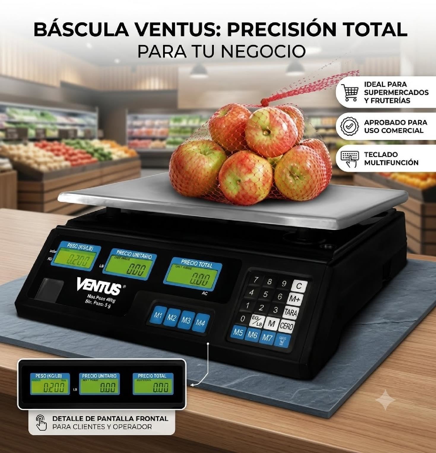 Balanza Digital Ventus B-40 de 40Kg
