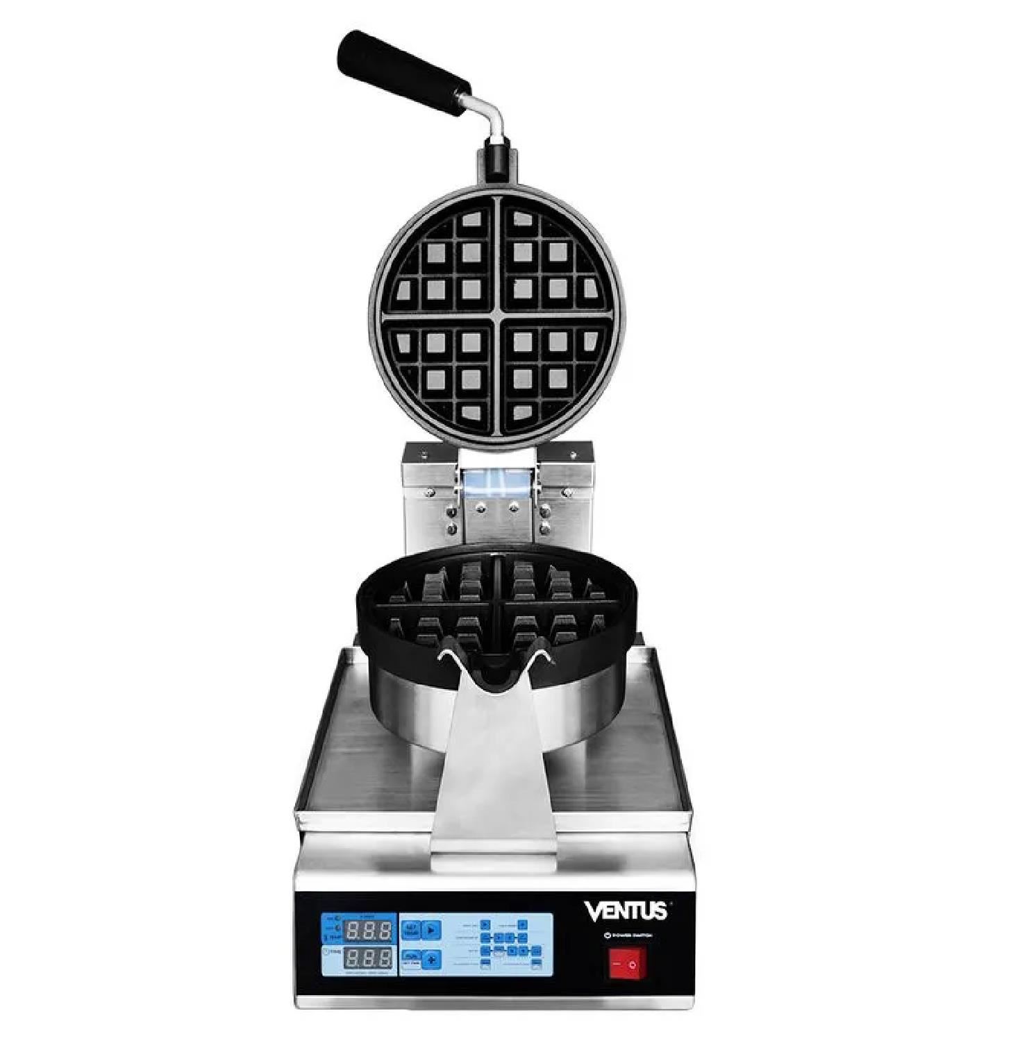 Waflera Eléctrica Ventus VWE-1 Semi Industrial de 4 Waffles - Acero Inoxidable