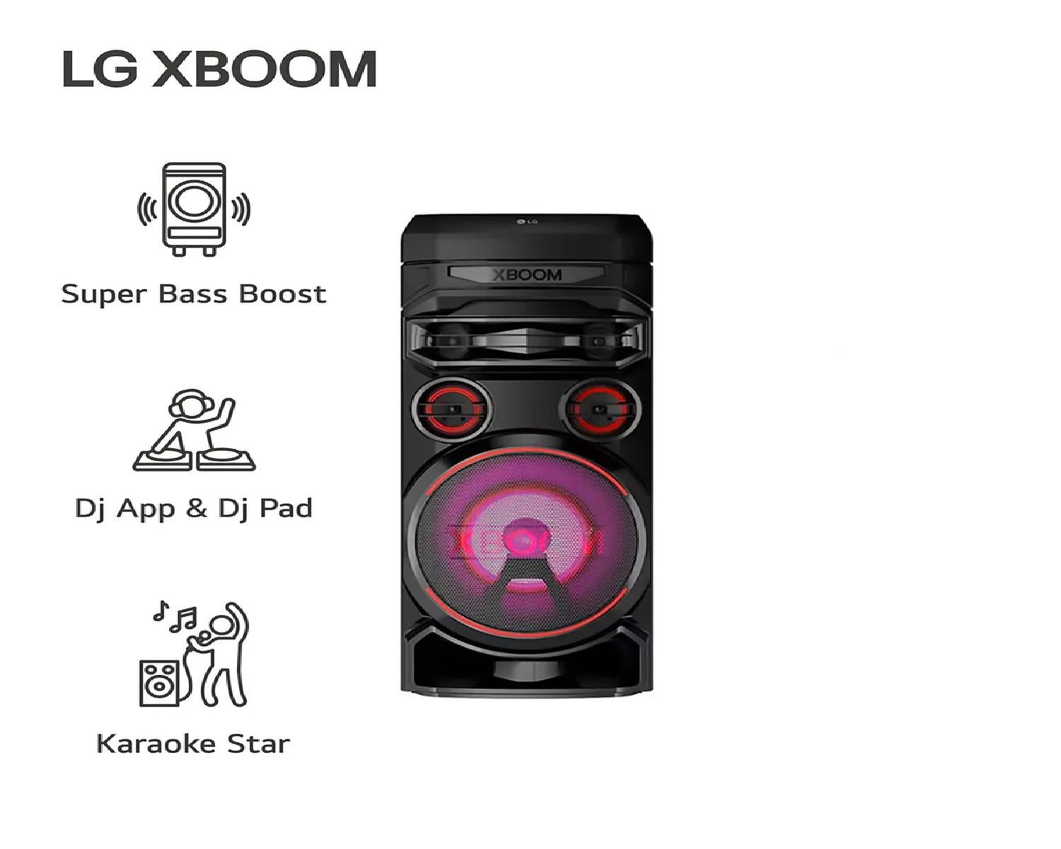 Torre de sonido LG XBOOM RNC7 Multi-Bluetooth Karaoke Star - Negro