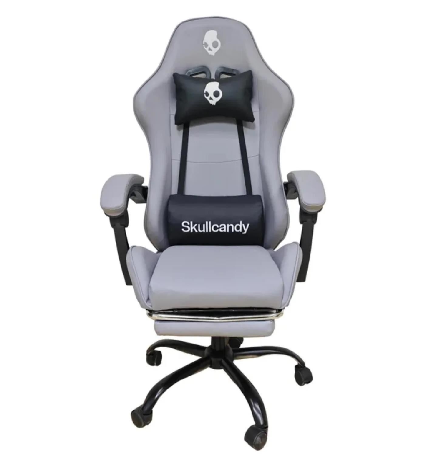Silla Gamer Skullcandy Ergonómica con Posapiés - Gris