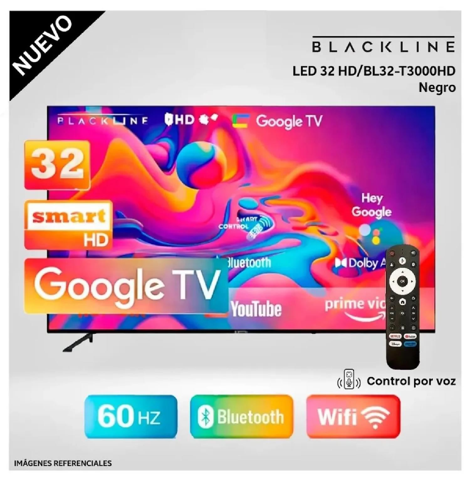 Televisor Smart TV LED 32” HD BLACKLINE BL32-T3000HD – Modelo Nuevo
