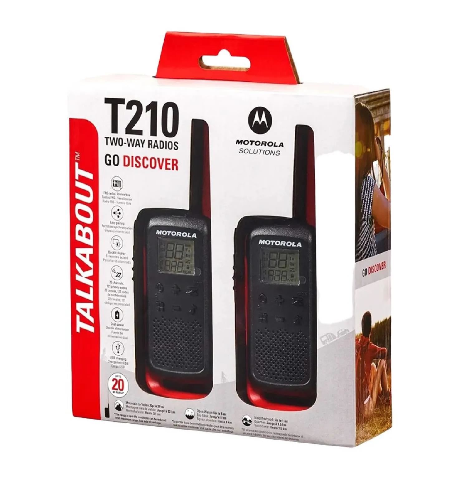 Radio FRS Motorola Talkabout T210PE - Negro