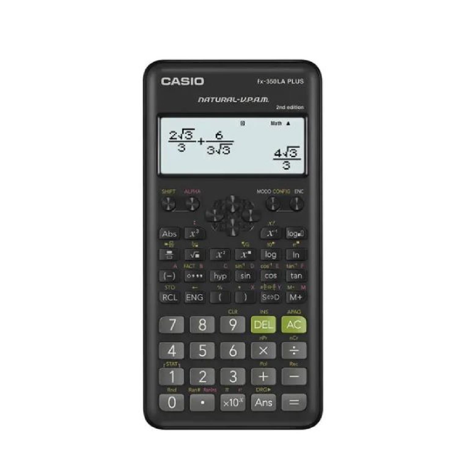 Calculadora Científica Casio FX-350LA Plus 2da Edición - Negro