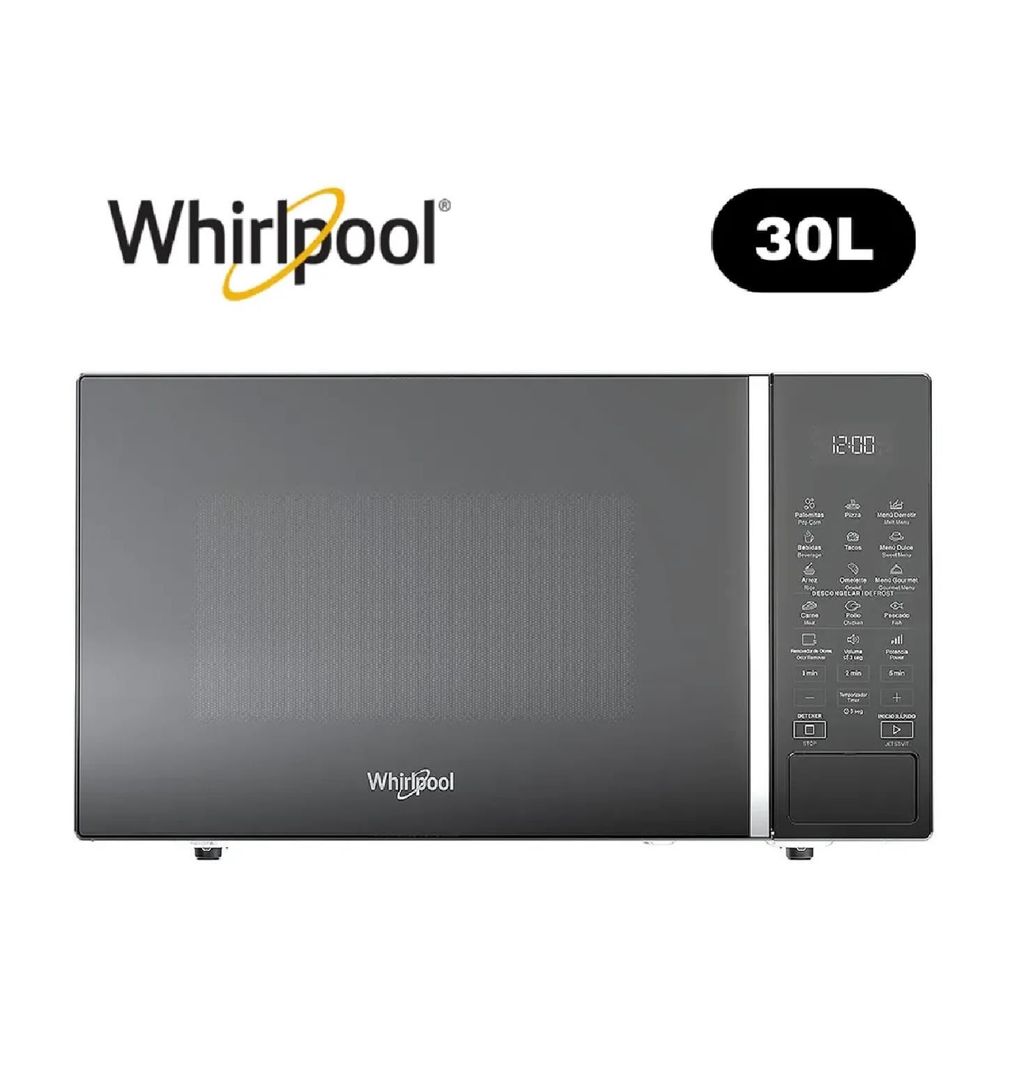 Microondas de Mesa Whirlpool 30 Lt. WM2011B - Gris