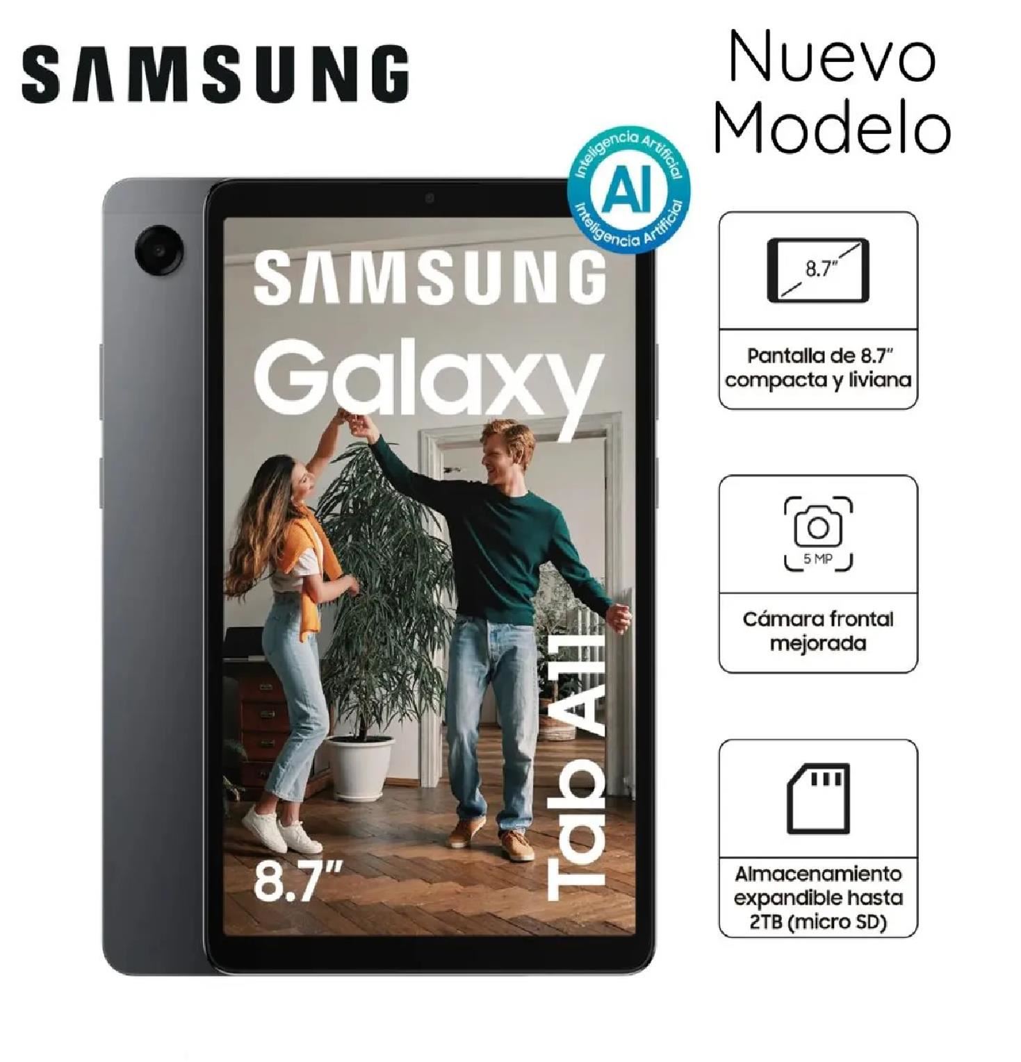 Tablet Samsung Galaxy Tab A11 8.7" SM-X133NZAAPEO 4GB RAM 64GB -Gris